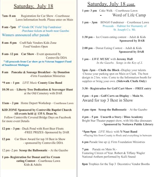 Plenty Going On At Centreville Covered Bridge Days